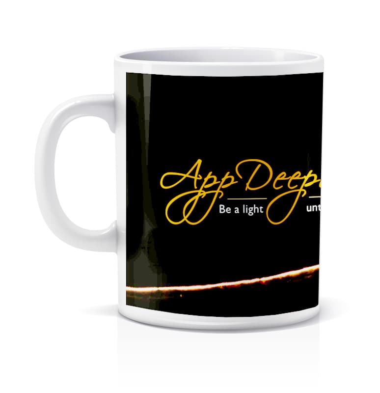 Ceramic Printed Coffee Mug (App Deepo Bhav)